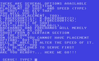 C64 GameBase Tennis_Match Creative_Computing 1979
