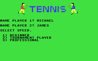 C64 GameBase Tennis Robtek_Ltd. 1986
