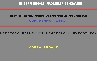 C64 GameBase Terrore_nel_Castello_Maledetto 1985