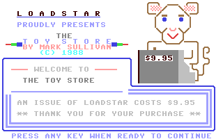 C64 GameBase Toy_Store,_The Loadstar/Softdisk_Publishing,_Inc. 1988
