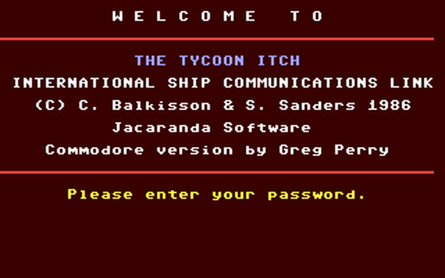 C64 GameBase Tycoon_Itch,_The Jacaranda_Wiley_Pty._Ltd. 1986