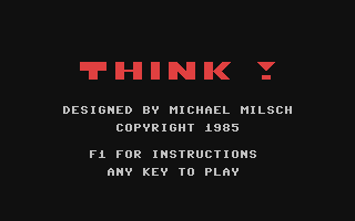 C64 GameBase Think! 1985
