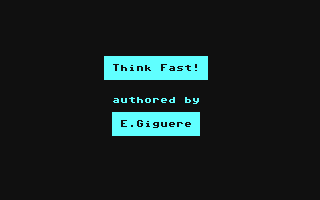 C64 GameBase Think_Fast! Micro_Systems_Specialties/Commander 1983