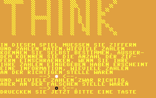 C64 GameBase Think Markt_&_Technik/Computer_Persönlich 1984