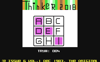 C64 GameBase Thinker_2018 (Public_Domain) 2018