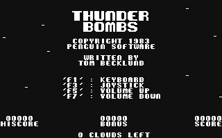 C64 GameBase Thunder_Bombs Penguin_Software 1983