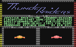 C64 GameBase Thunderaiders (Public_Domain) 1985