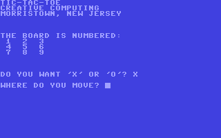 C64 GameBase Tic-Tac-Toe Creative_Computing 1978