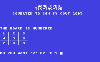 C64 GameBase Tic-Tac-Toe (Not_Published) 2005