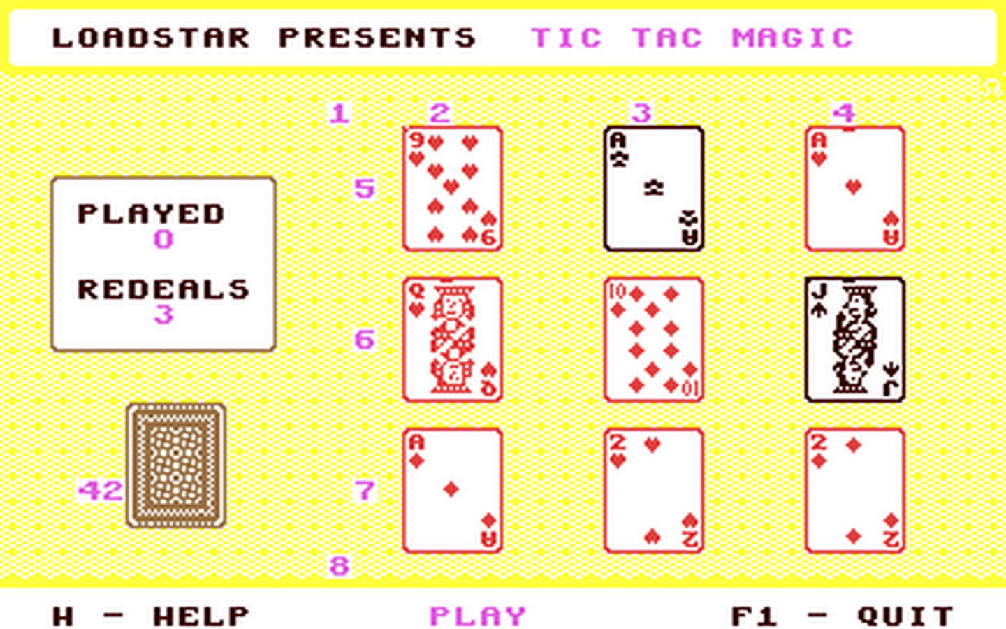 C64 GameBase Tic_Tac_Magic Loadstar/J_&_F_Publishing,_Inc. 1997