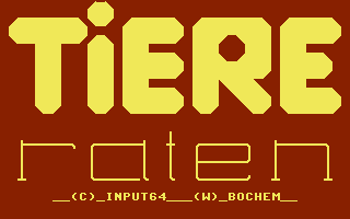 C64 GameBase Tiere_raten Verlag_Heinz_Heise_GmbH/Input_64 1987