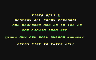 C64 GameBase Tiger_Heli_II (Created_with_SEUCK) 1988