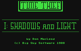 C64 GameBase Time_Thief Big_Sky_Software 1988