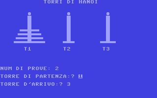 C64 GameBase Torri_di_Hanoi Editsi_(Editoriale_per_le_scienze_informatiche)_S.r.l. 1985