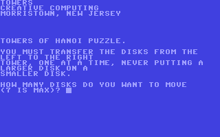 C64 GameBase Towers Creative_Computing 1978