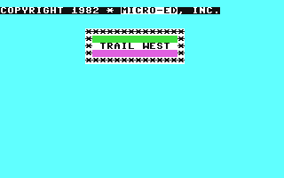 C64 GameBase Trail_West Micro-Ed,_Inc. 1982