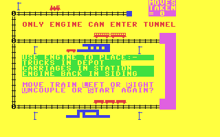 C64 GameBase Train_Shunting_Puzzle Guild_Publishing/Newtech_Publishing_Ltd. 1984