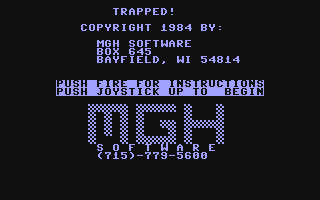 C64 GameBase Trapped! MGH_Software 1984