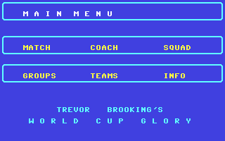 C64 GameBase Trevor_Brooking's_World_Cup_Glory Challenge_Software 1991
