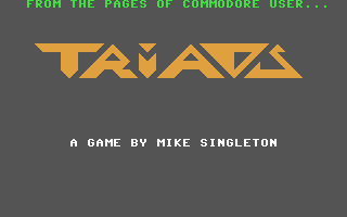 C64 GameBase Triads Commodore_User_ 1985