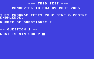 C64 GameBase Trig_Test (Not_Published) 2005