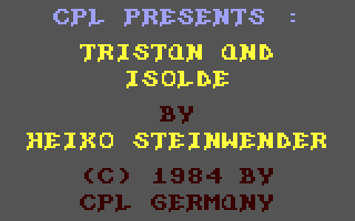 C64 GameBase Tristan_and_Isolde CPL 1984