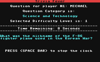 C64 GameBase Trivia_Fever Professional_Software,_Inc. 1984
