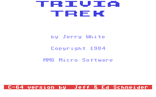 C64 GameBase Trivia_Trek MMG_Micro_Software 1984