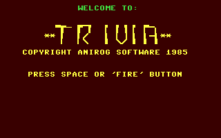 C64 GameBase Trivia_UK Anirog_Software 1985