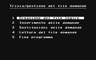 C64 GameBase Trivia Editronica_s.r.l./Commodisk 1985