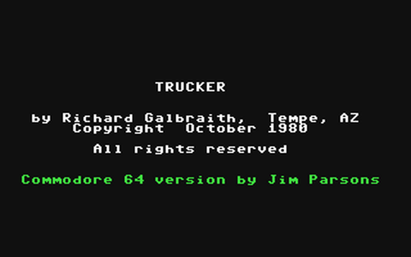 C64 GameBase Trucker