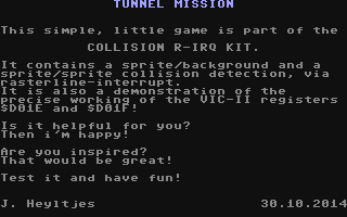 C64 GameBase Tunnel_Mission (Public_Domain) 2014