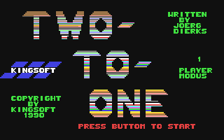 C64 GameBase Two-To-One Kingsoft 1990