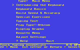 C64 GameBase Type! Broderbund 1987