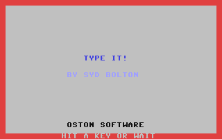 C64 GameBase Type_It! Street_Games