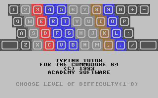 C64 GameBase Typing_Tutor Academy_Software 1983