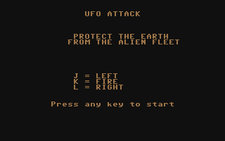 C64 GameBase UFO_Attack (Public_Domain) 2014