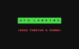 C64 GameBase UFO_Landing Computerworld_Danmark_AS/RUN 1985