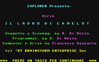 C64 GameBase Ulrik_-_Il_Ladro_di_Camelot Edizioni_Hobby/Explorer 1987