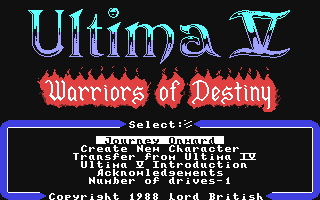 C64 GameBase Ultima_V_-_Warriors_of_Destiny Origin_Systems,_Inc. 1988