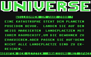 C64 GameBase Universe Markt_&_Technik 1984