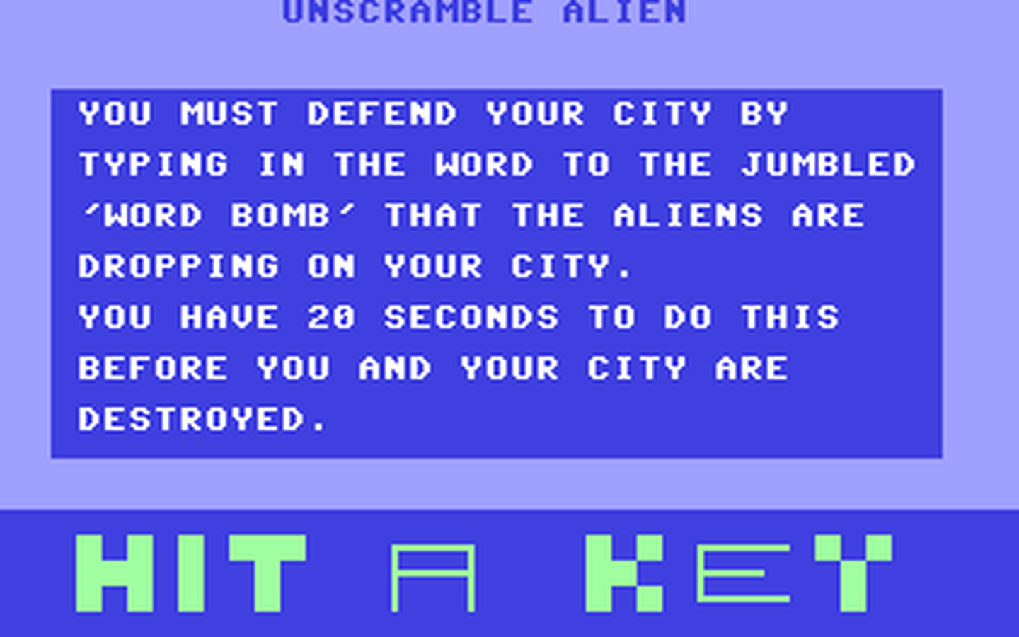 C64 GameBase Unscramble_Alien Addison-Wesley_Publishers_Ltd. 1983
