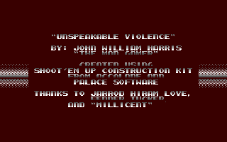 C64 GameBase Unspeakable_Violence Loadstar/Softdisk_Publishing,_Inc. 1993