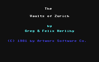 C64 GameBase Vaults_of_Zurich,_The Artworx_Software_Company 1983