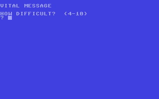 C64 GameBase Vital_Message,_The Usborne_Publishing_Limited 1983