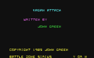 C64 GameBase Vagan_Attack Atlantis_Software_Ltd. 1985