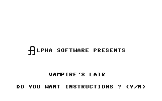C64 GameBase Vampire's_Lair Alpha_Software_Ltd. 1986