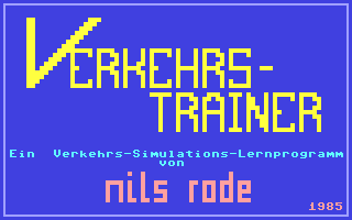C64 GameBase Verkehrs-Trainer Vogel-Verlag_KG/CHIP 1985
