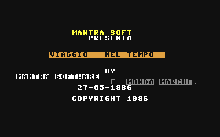 C64 GameBase Viaggio_nel_Tempo Mantra_Software 1986