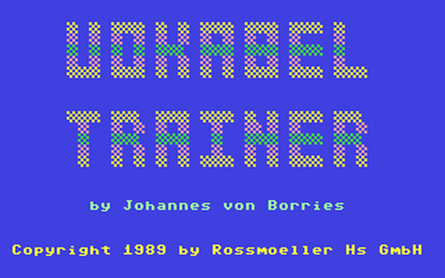 C64 GameBase Vokabel-Trainer Roßmöller_ComputerTuning 1989